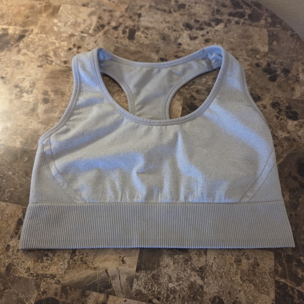 All In Motion sz XL gray racerback sports bra casual athleisure active wear